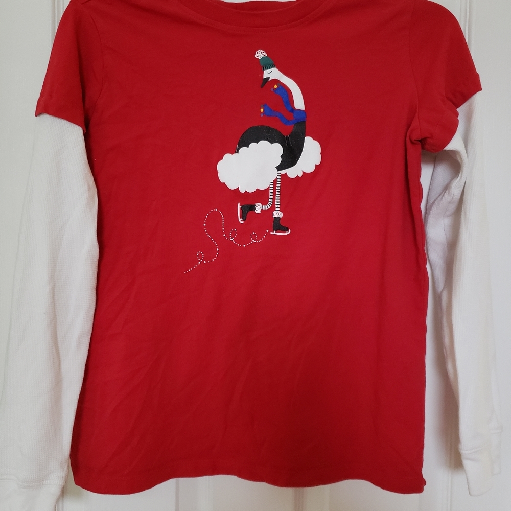 Hanna Andersson Swan Skating Long Sleeve Tee